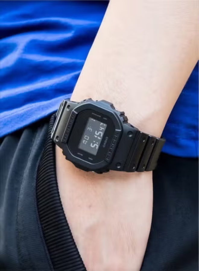 Casio Stopwatches G-Shock For Men Square Digital Black Dial DW-5600BB-1 - Image 3